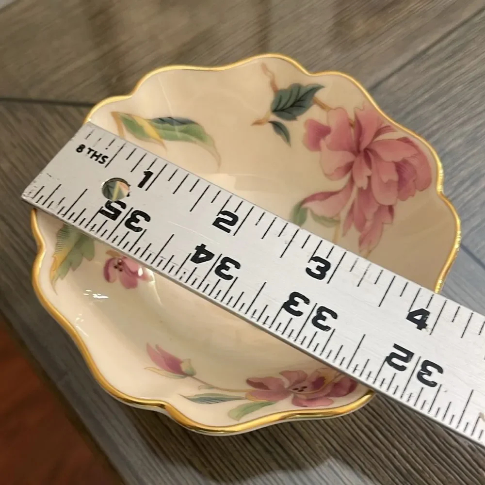 Lenox Barrington Vase & Bowl Floral Flower Vase & Trinket Dish